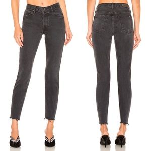 ✨NWT✨ GRLFRND Yasmin Mid Rise Skinny Leg Jean in Lust for Life Faded Black Sz 29